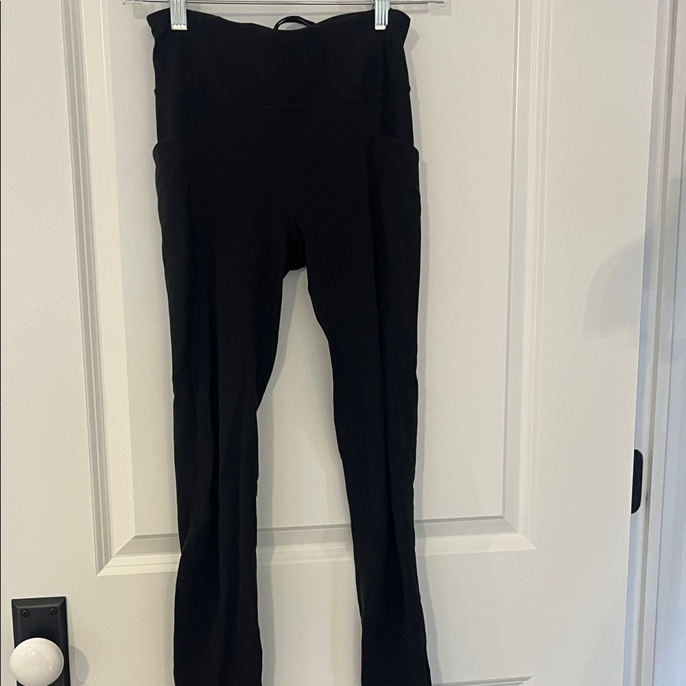 Athleta Black Kids Leggings with Side Pockets